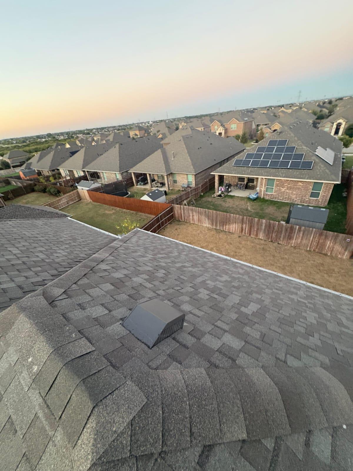 Residential roofing project
